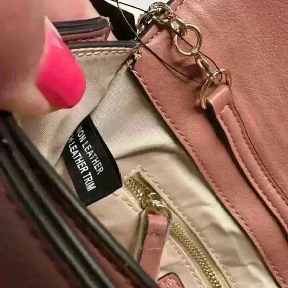 NWT!!! INC Jeenn fold over clutch bag/shoulder bag - Mauve/Dusty Pink Color - Picture 7 of 11